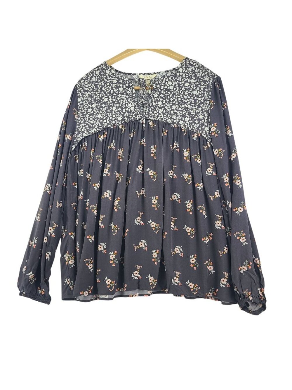 Matilda Jane Dream Chasers in the Breezeway Blouse Long Sleeve Woman Large NWT